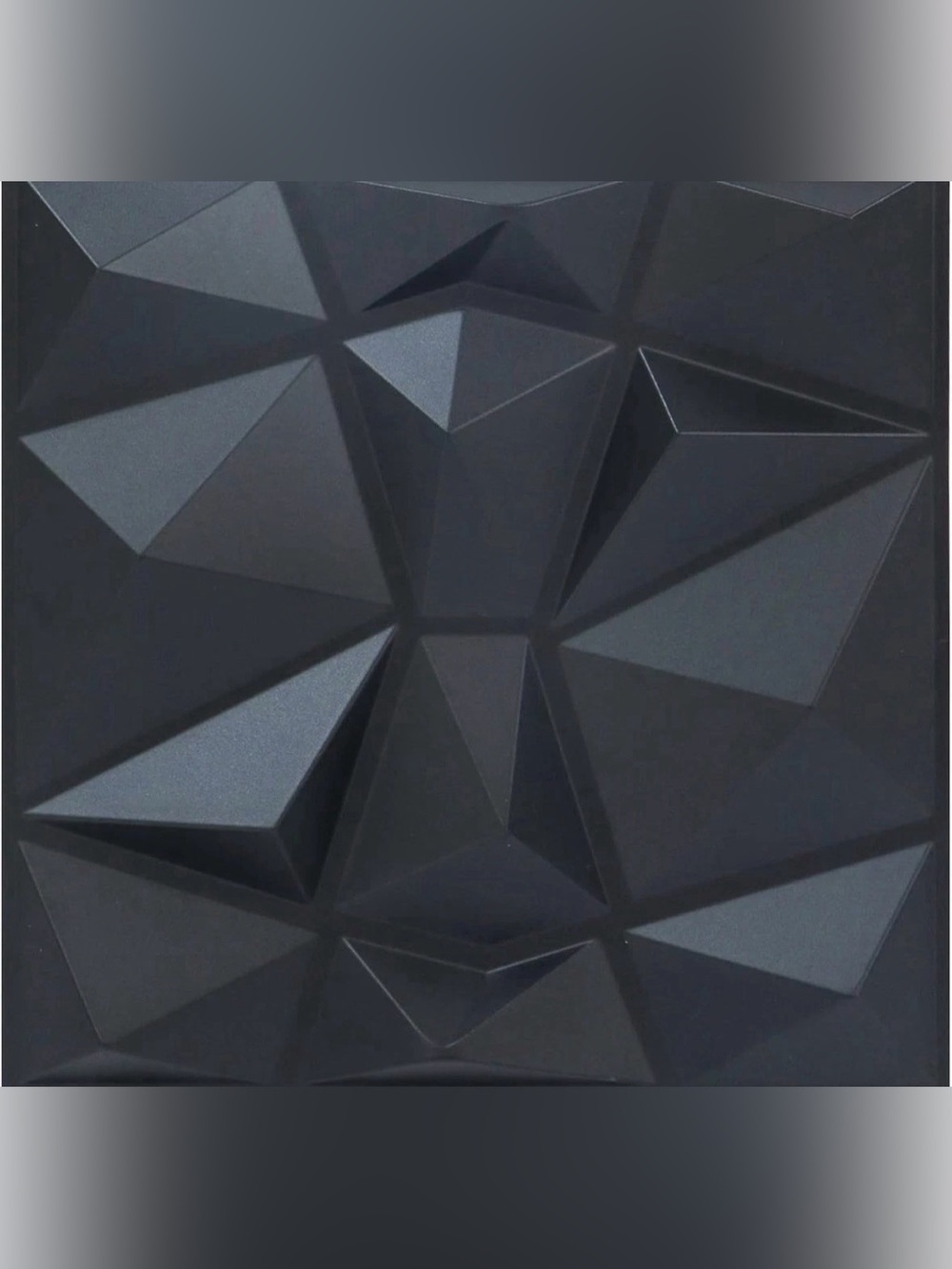 3d wall panel Diamond for interior wall decor 25 wall panels 11.8"X11.8" Black